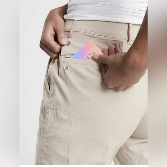 Athleta Trekkie Utility Cargo Pant Ecru Size 4 - Picture 3 of 16